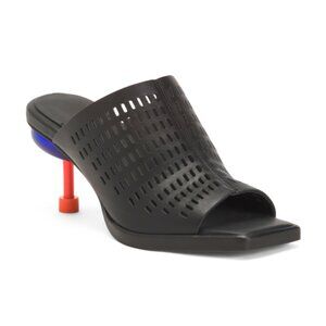 4CCCCEES Leather Osha Nemo Mid Heeled Sandals